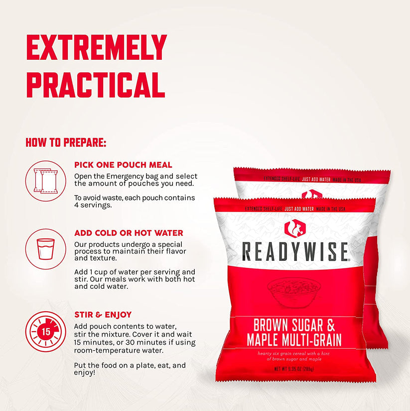 Readywise Drybag 60 Porsjons Frysetørket Middag 7 Dager 1 Pers (25 år holdbarhet